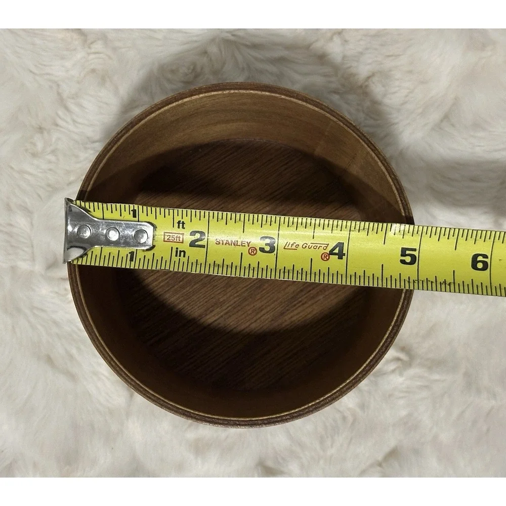 Vtg Nesting Bowls Nuts Chips Pretzels Peanuts Japan‎ Barware MCM Teak Wood?